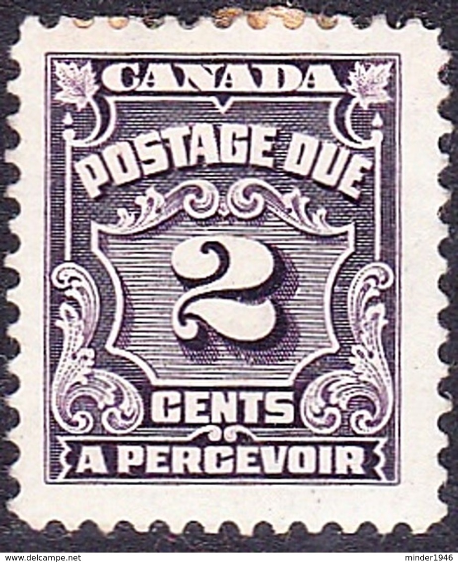 CANADA 1935 KGV 2c Postage Due Violet SGD19 MH - Postage Due