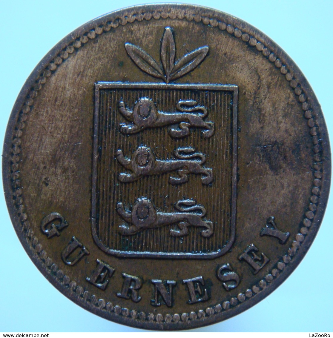 LaZooRo: Guernsey 4 Doubles 1864 XF - Guernsey