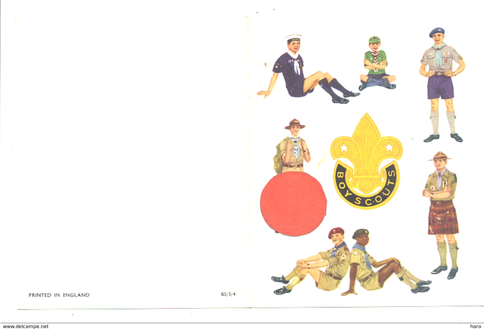 Scoutisme - Carte De Voeux " Boy-scouts " Scout,uniforme, ... (b271) - Zonder Classificatie