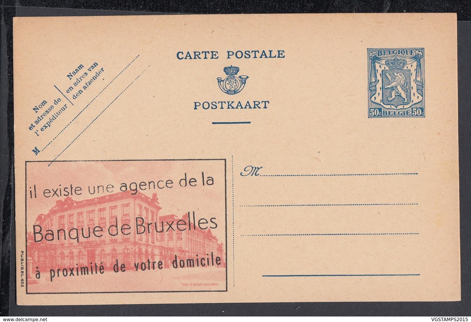 Publibel - 50c - Thématique Agence - Banque  (VG) DC5107 - Publibels