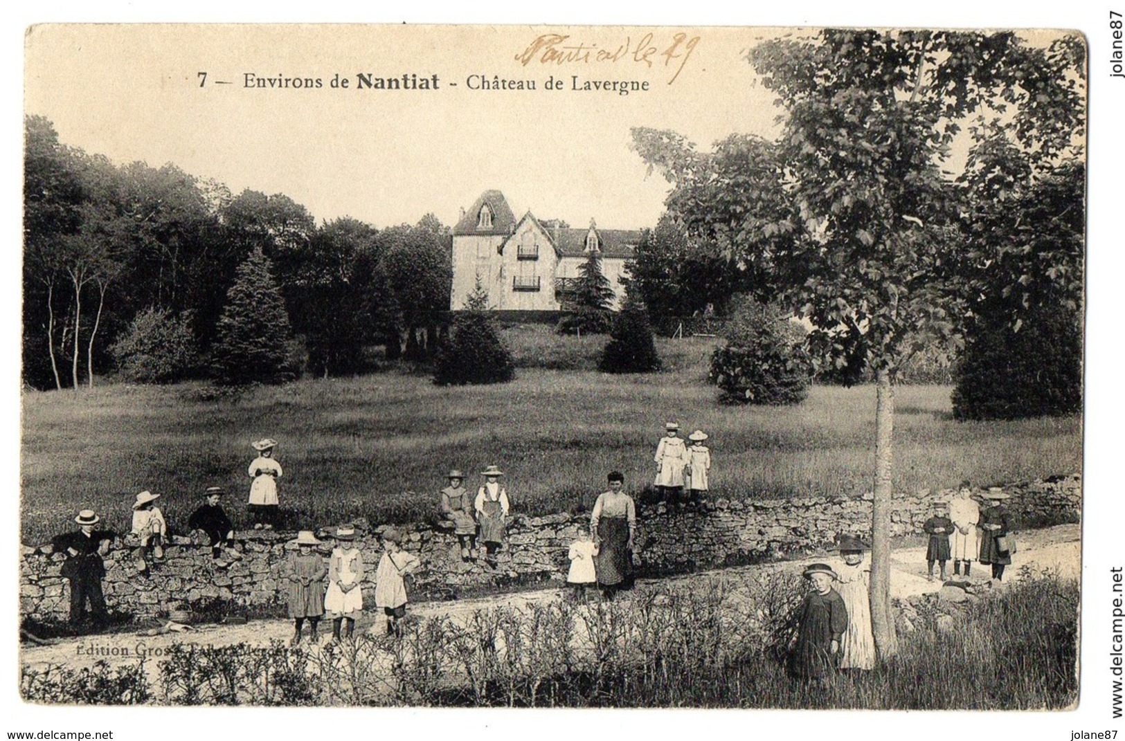 CPA    87       PRES DE NANTIAT         CHATEAU DE LAVERGNE - Nantiat