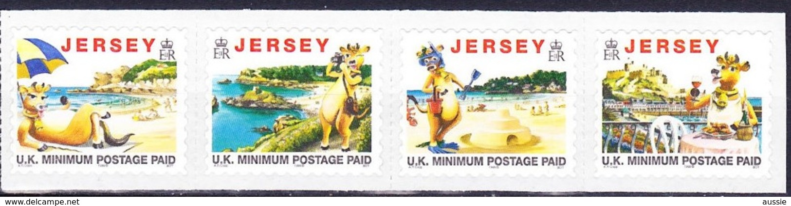 Jersey 1999 Yvertn° 918A-918D *** MNH Cote 18 € Tourisme Avec Lillie La Vache Millésime 1999 - Jersey