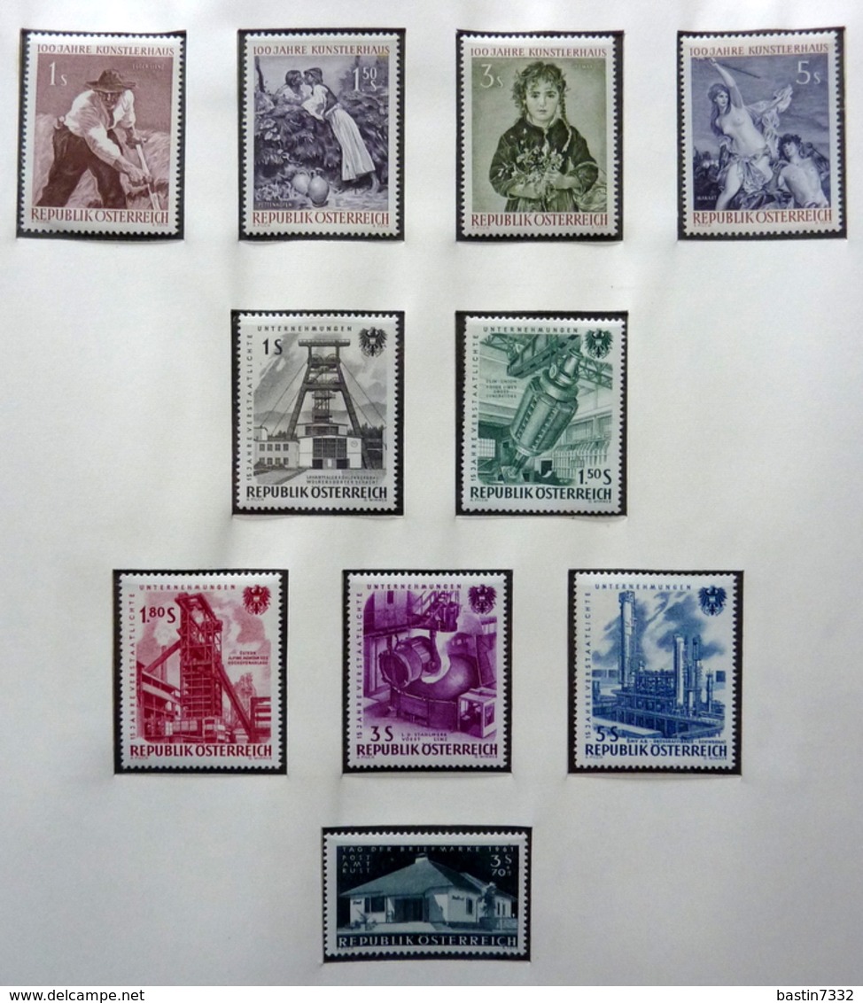 Austria/Oostenrijk/Österreich 1945-1981 in 2x(different) Lindner albums Mint/Postfris/Neuf sans charniere