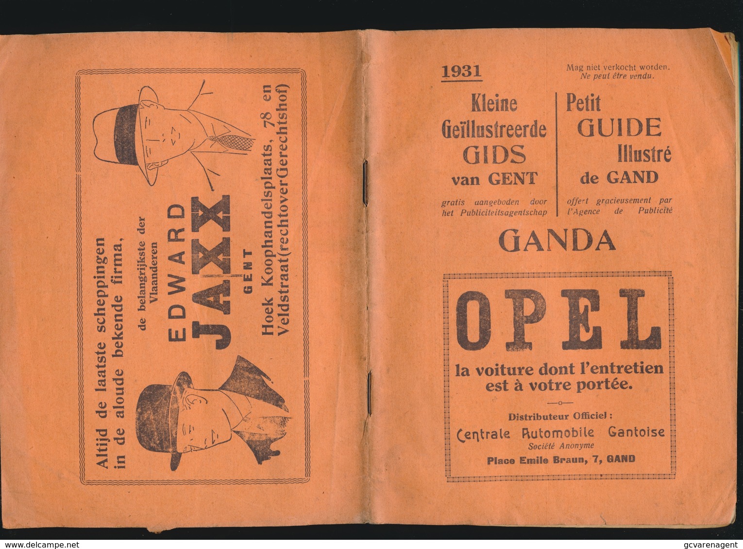 GENT - BOEKJE MET PROGAMMA DER GENTSCHE FESTEN IN 1931 - NEDERLANDS / FRANSTALIG - ZIE MEERDERE AFBEELDINGEN