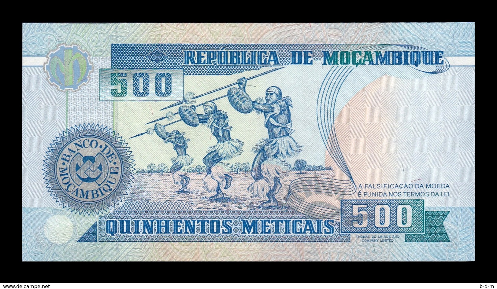 Mozambique 500 Meticais 1991 Pick 134 Serie AA SC UNC - Mozambique