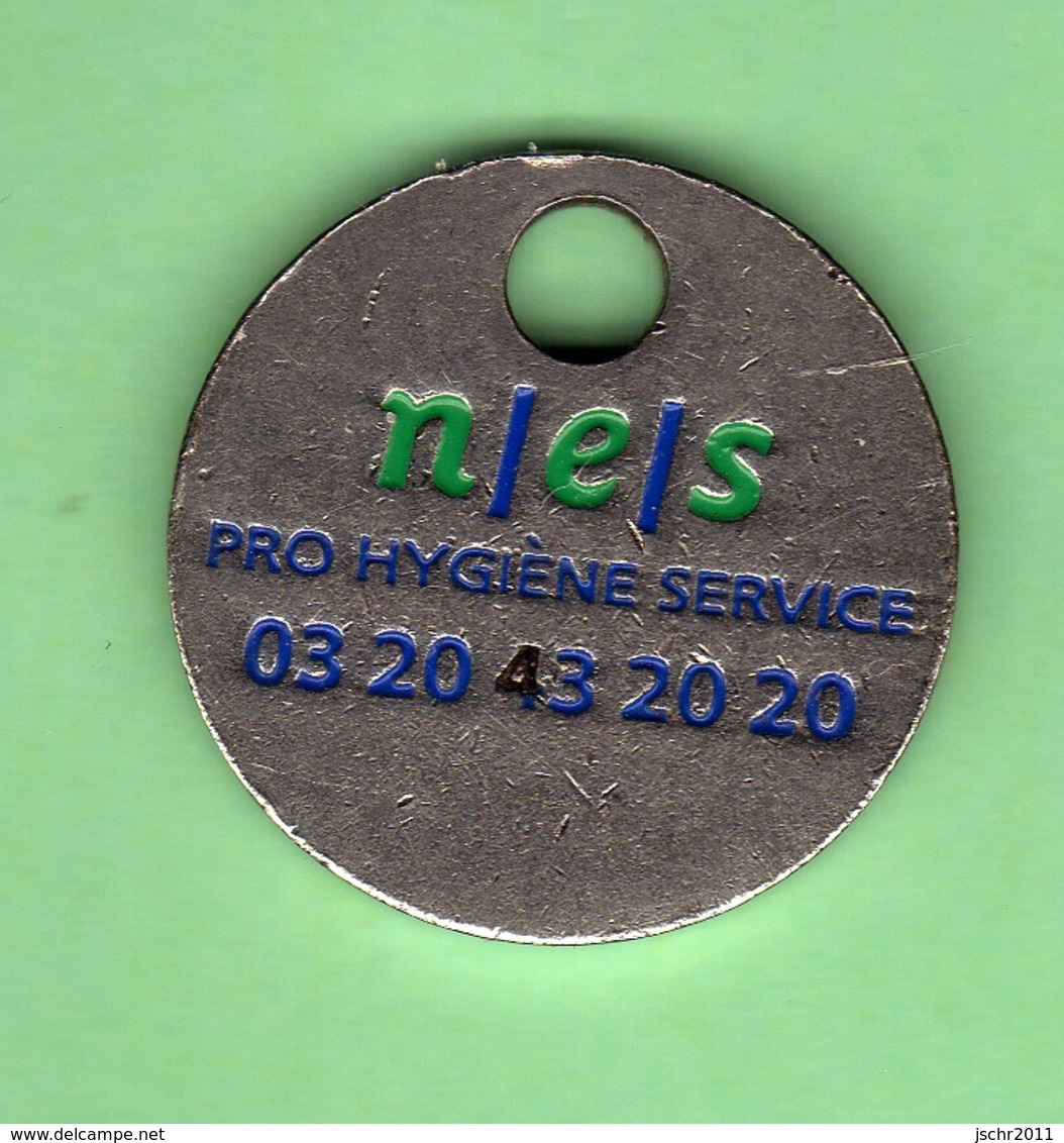 1 Jeton De Caddie *** N/E/S PRO HYGIENE SRVICE *** (0) - Trolley Token/Shopping Trolley Chip