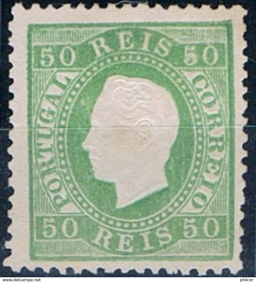 Portugal, 1870/6, # 41 Dent. 12 3/4, Tipo I, MNG - Ongebruikt