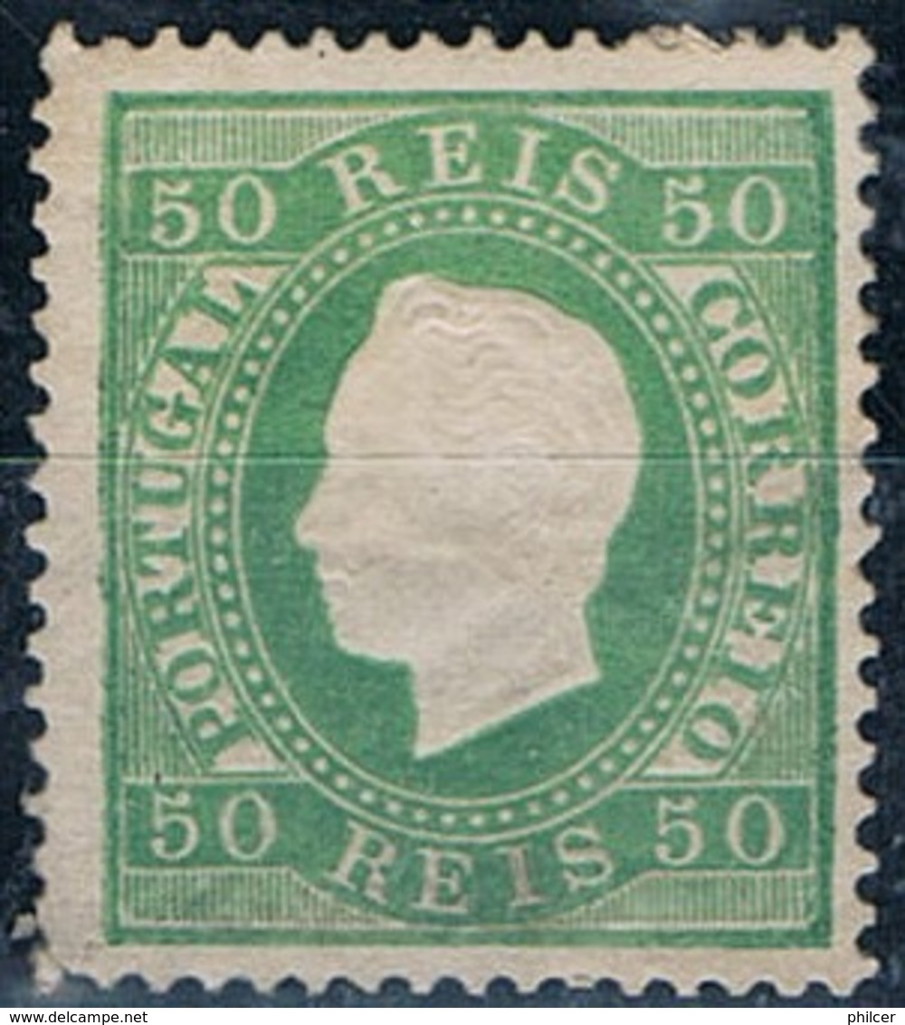 Portugal, 1870/6, # 41c Dent. 13 1/2, Tipo I, MH - Ongebruikt