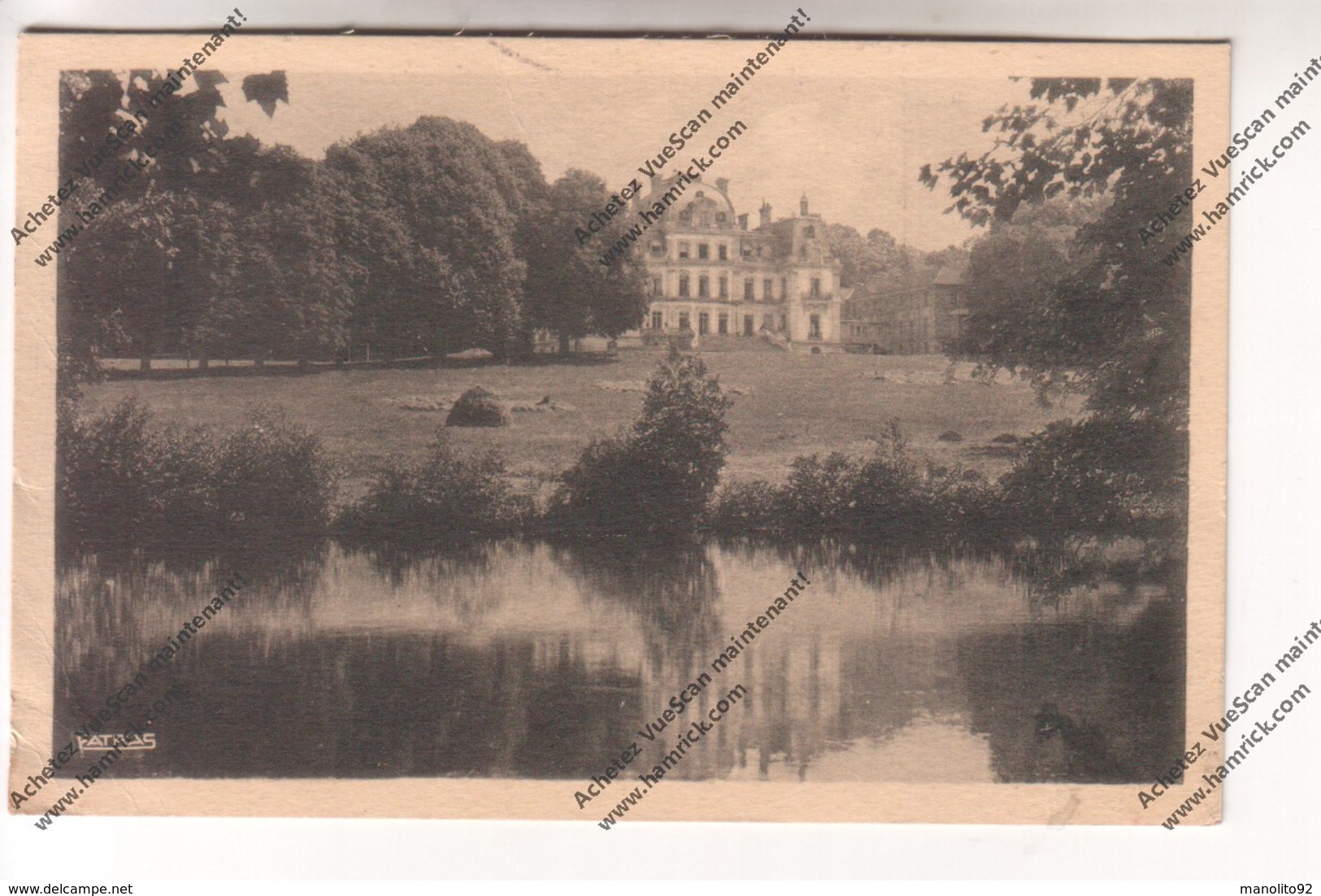 CPA EPINAY SUR ORGE (91) : Le Grand Lac - Préventorium De Sillery (timbre Maréchal Pétain Années 40) (envoyée à Toucy) - Epinay-sur-Orge