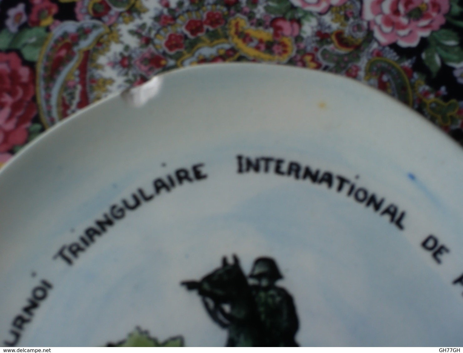 Assiette-trophée Pêche Napoléon Montereau/Bray -tournoi Triangulaire International 1971 -fault-yonne/bray-sur-seine - Pêche