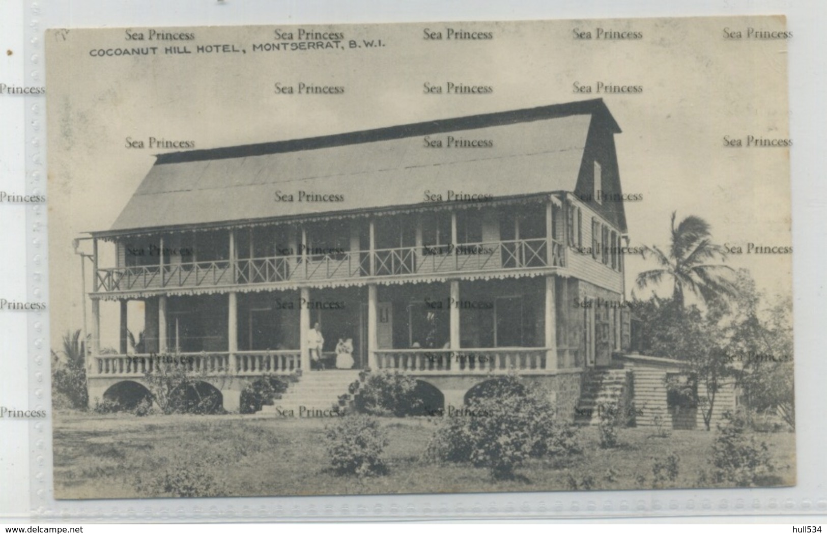 West Indies Montserrat Cocoanut Hill Hotel 1910s-20s WH Irish D Hope Published - Other & Unclassified