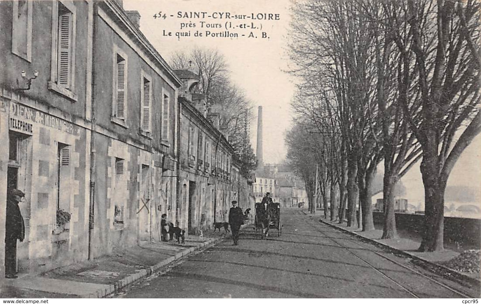 37 .n°  107135 . Saint Cyr Sur Loire .attelage .le Quai De Portillon . - Saint-Cyr-sur-Loire