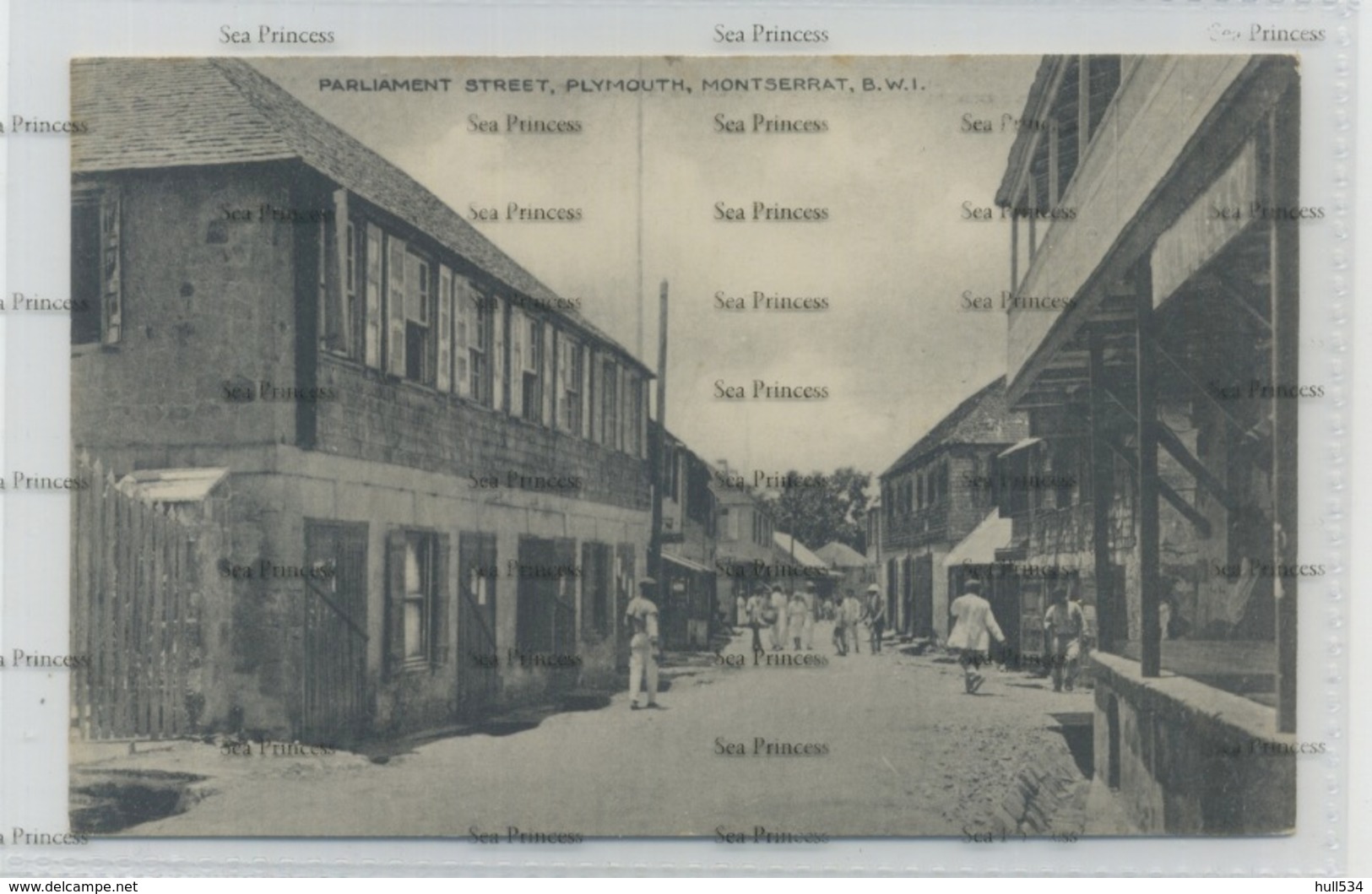 West Indies Montserrat Parliament Street Plymouth 1910s-20s WH Irish D Hope Published - Other & Unclassified