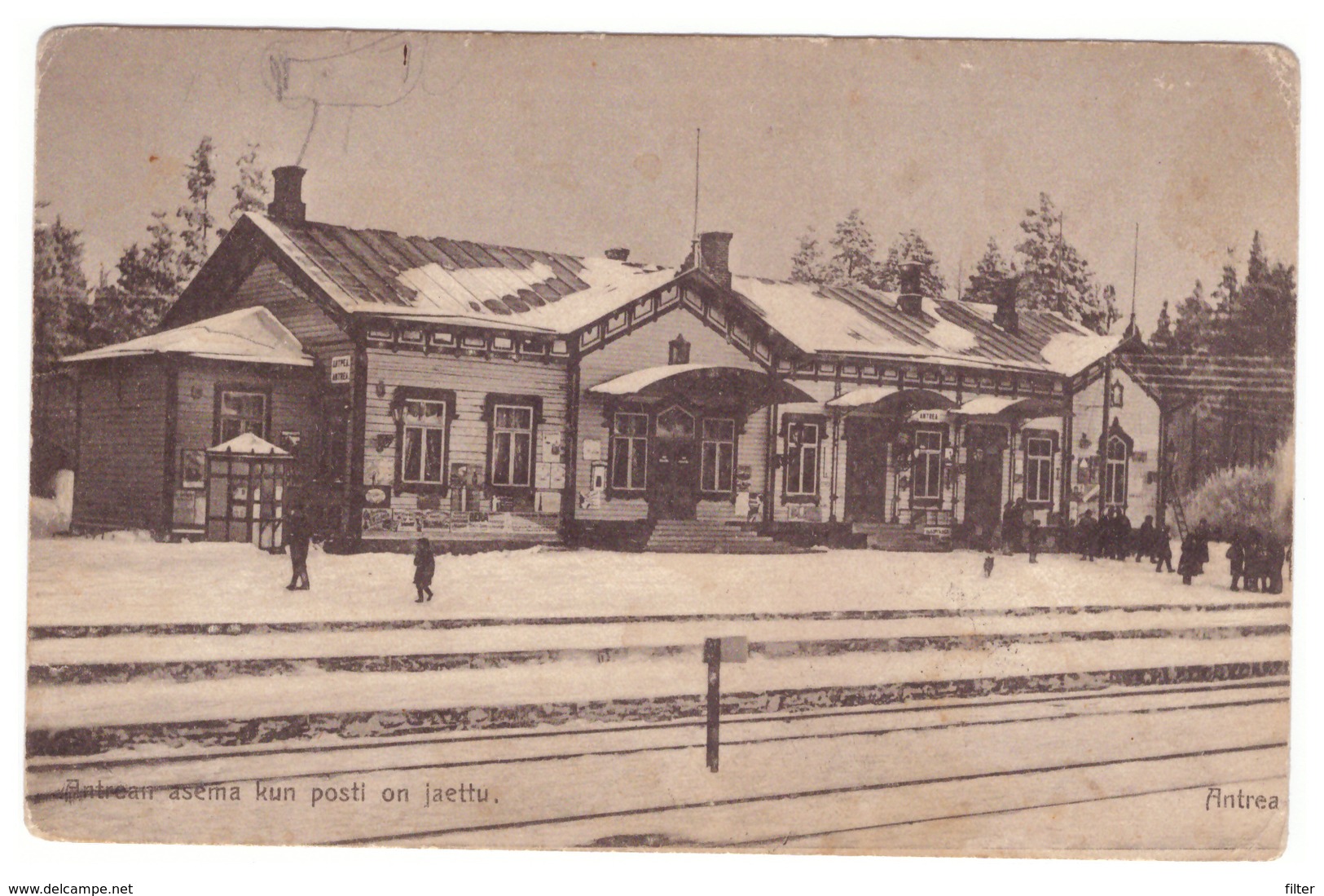 Finland,Russia,Antrea,Kamennogorsk,Karelia,Railway Station,2 Scans - Finland