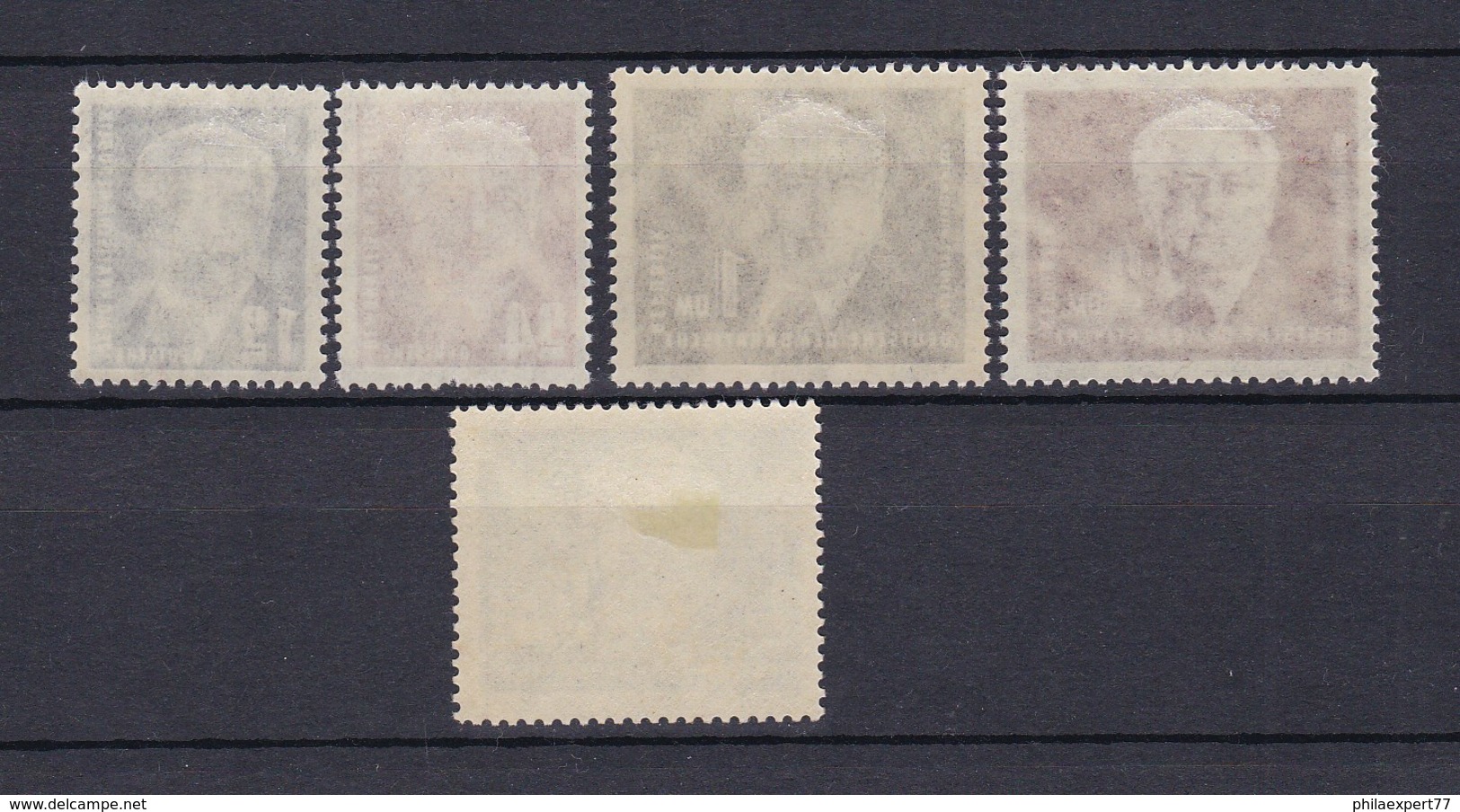 DDR - 1950/52 - Michel Nr. 251/255 - Ungebr. - 25 Euro - Nuevos