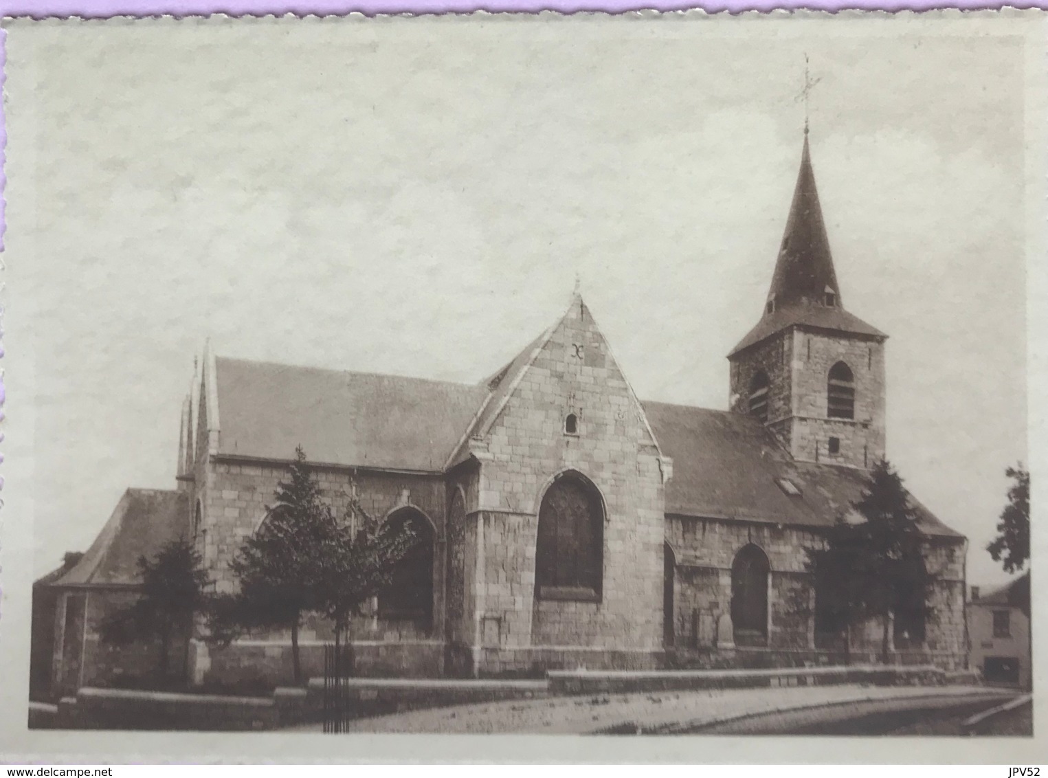 (2097) Montigny-le-Tilleul - Restauration De L'Eglise St. Martin - 1932-34 - Reconstruction Du Coeur Ogival - Montigny-le-Tilleul