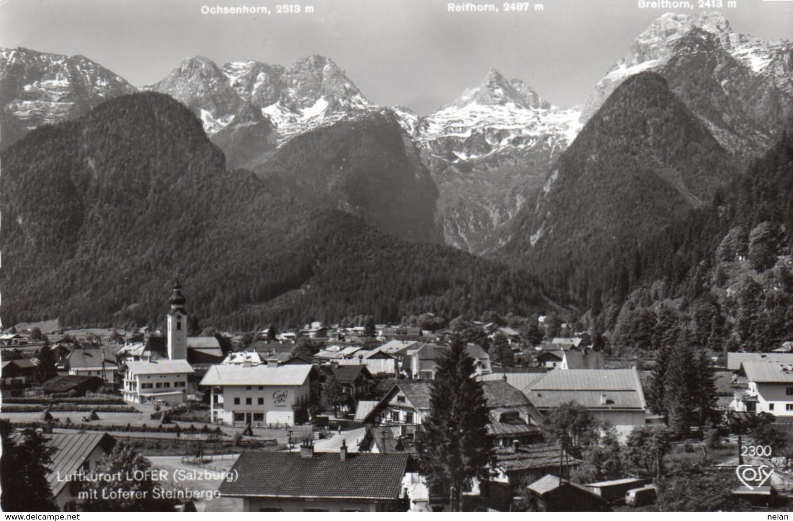 LUFTKURORT LOFER MIT LOFERER STEINBERGE-REAL PHOTO - Lofer