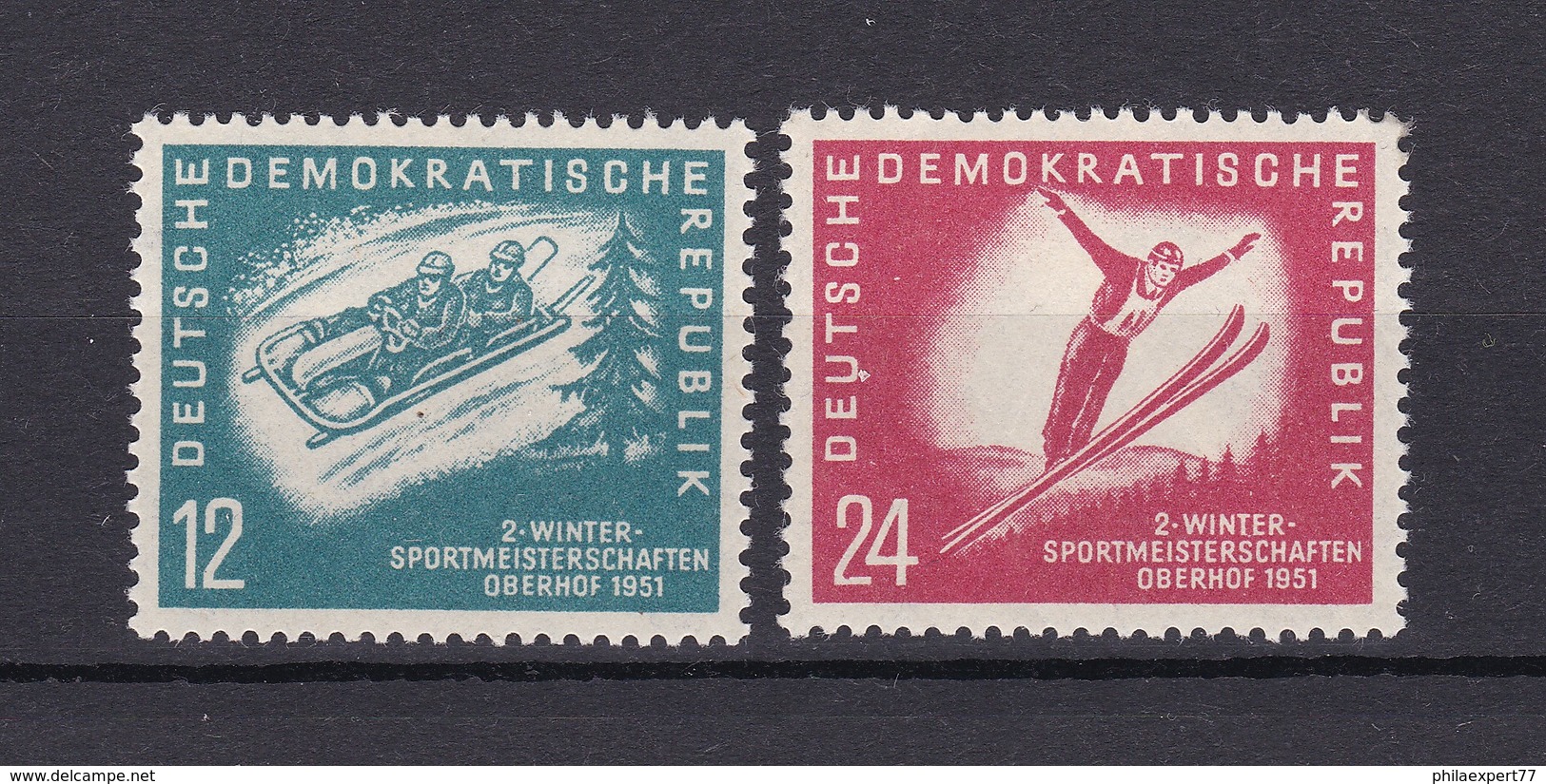DDR - 1951 - Michel Nr. 280/81 - Postfrisch - 20 Euro - Ungebraucht