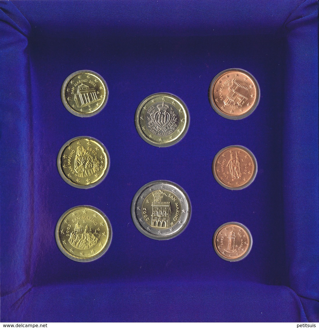 San Marino Euro Coins Set 2002 - San Marino