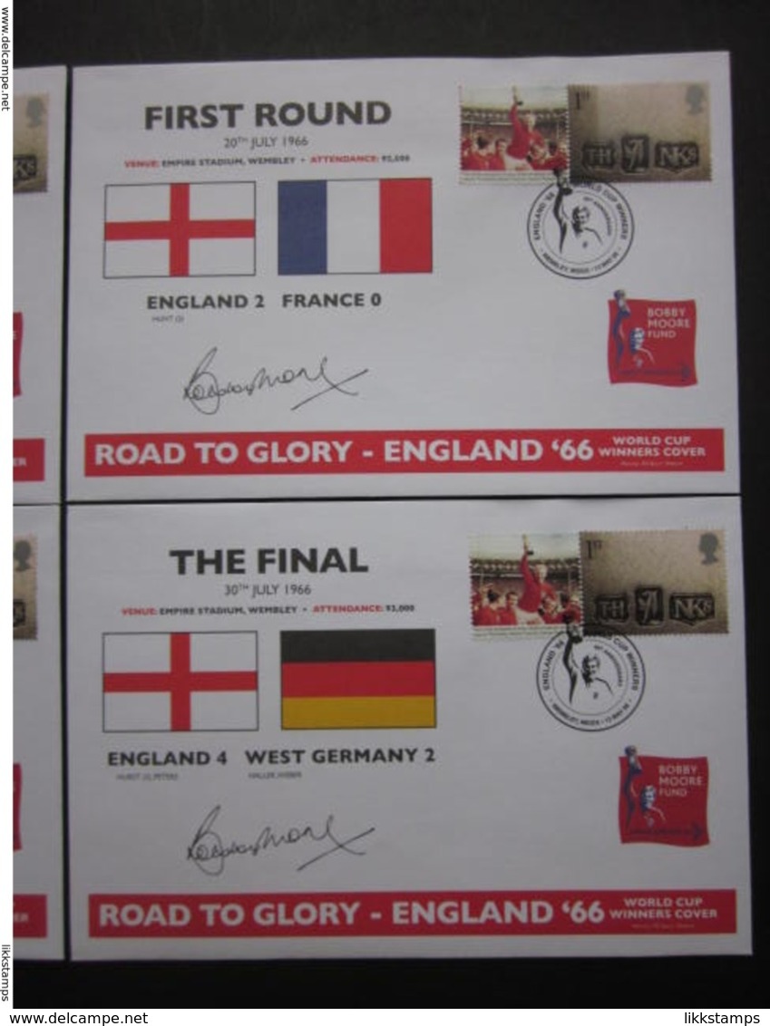 2006 BOBBY MOORE FUND COMMEMORATIVE COVERS. #00837 - 2001-2010 Em. Décimales