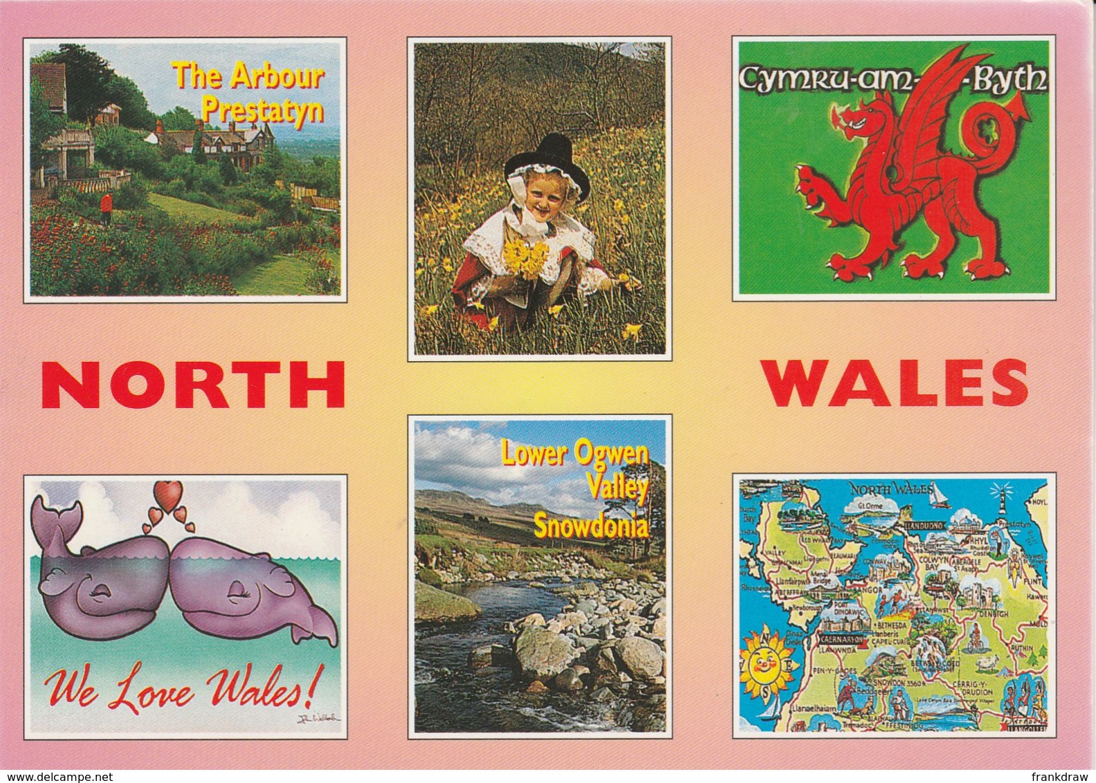 Postcard - North Wales Six Views Card No.n0063071 Unused Very Good - Unclassified