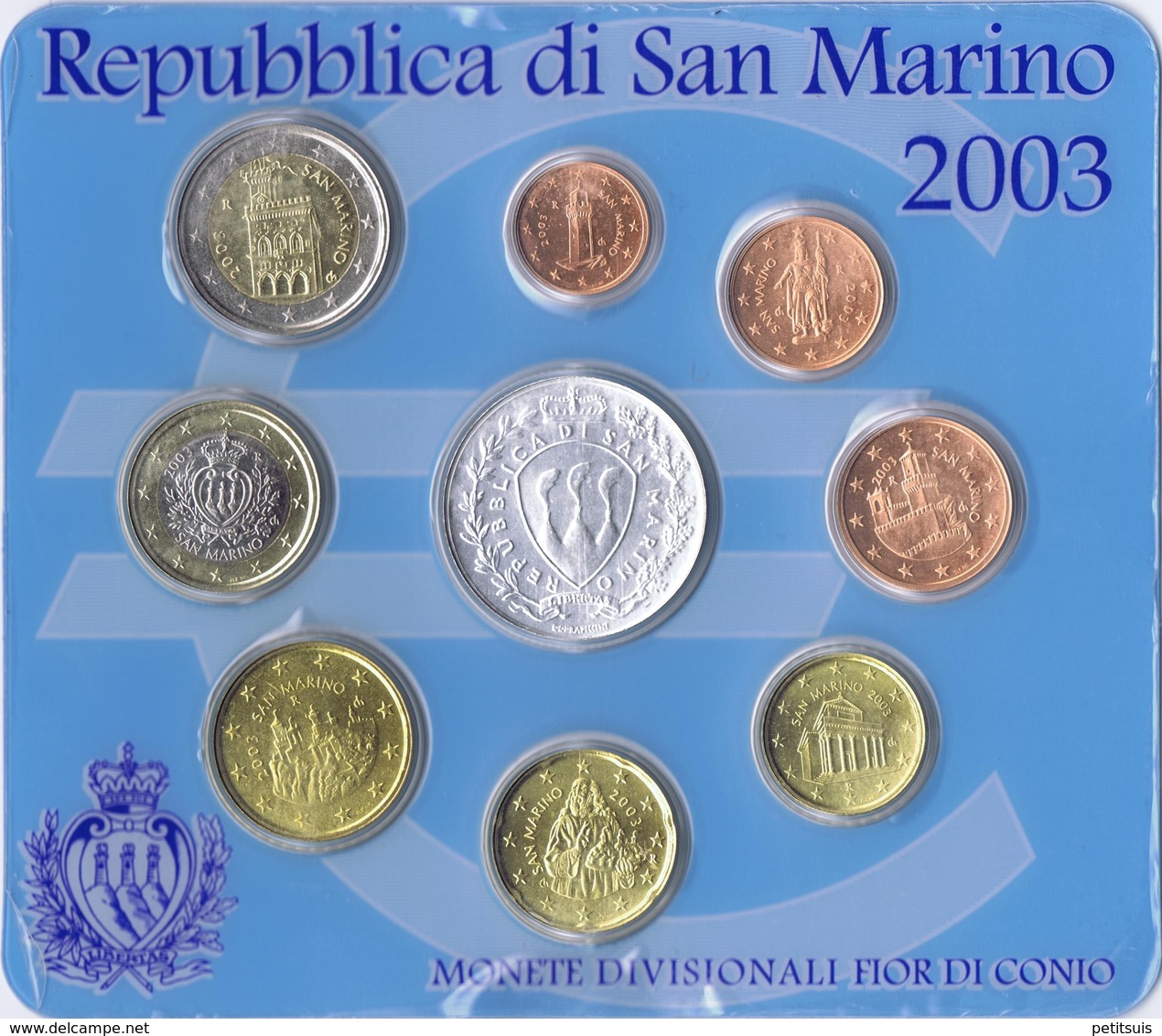 San Marino Euro Coins Set 2003 - San Marino
