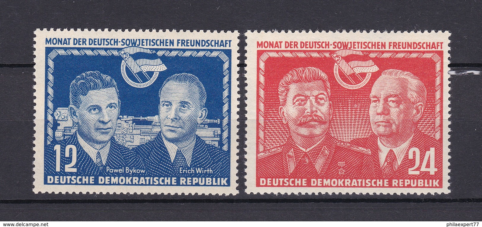 DDR - 1951 - Michel Nr. 296/97 - Postfrisch - Ungebraucht