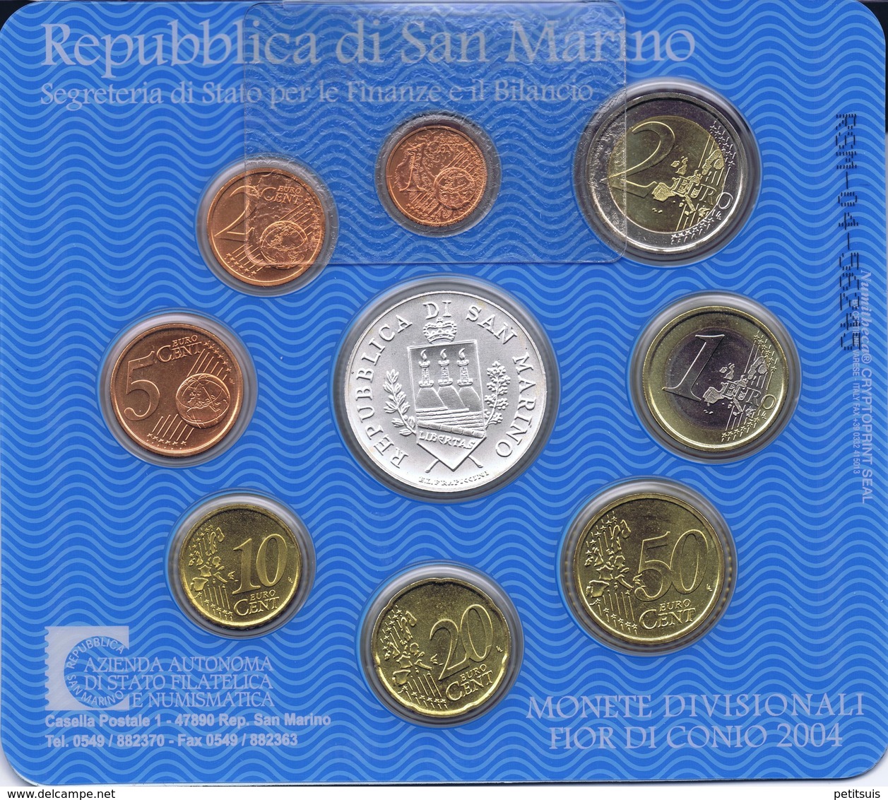 San Marino Euro Coins Set 2004 - San Marino