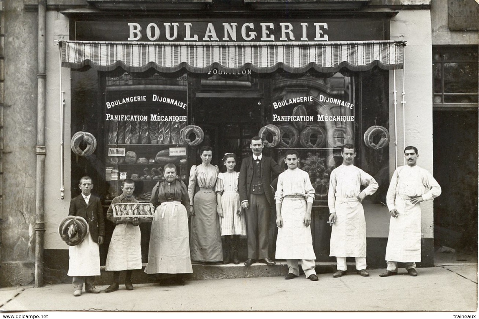 21 DIJON - CARTE PHOTO BOULANGERIE DIJONNAISE "FOURILLON" - Dijon