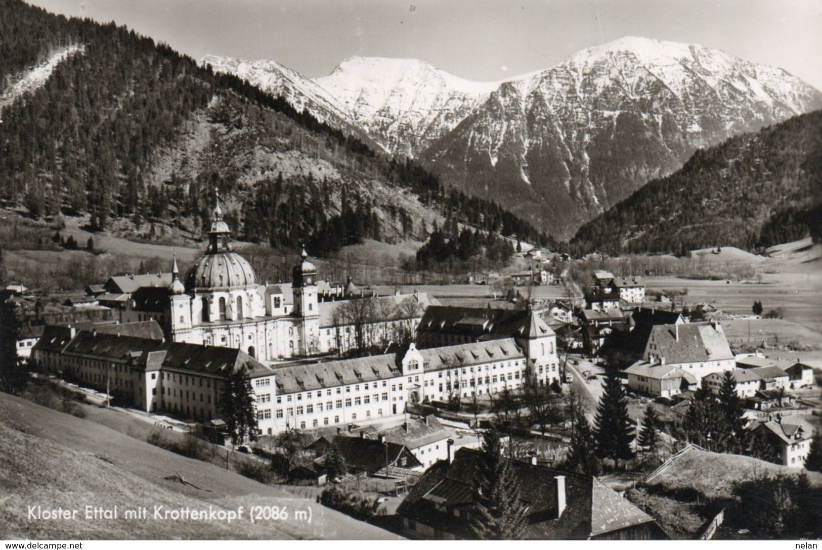 KLOSTER ETTAL MIT KROTTENKOPF-REAL PHOTO-1961 - Neukloster