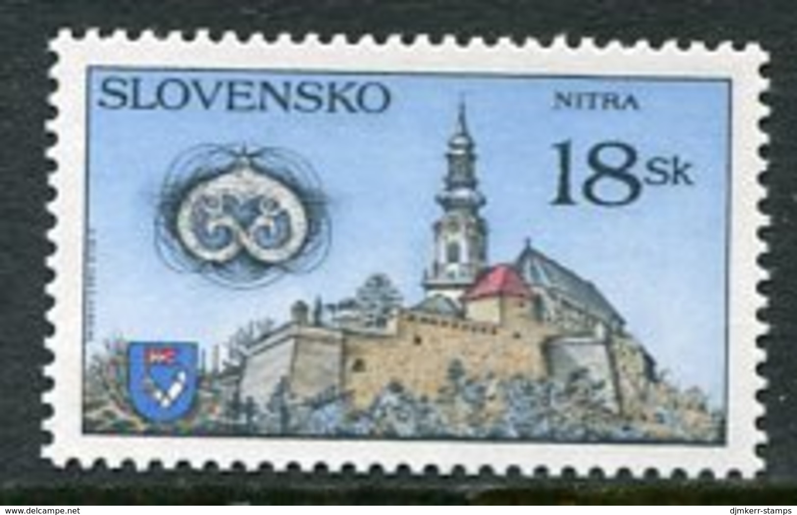 SLOVAKIA 1998 Nitra Castle Single Ex Block  MNH / **.  Michel 308 - Ongebruikt