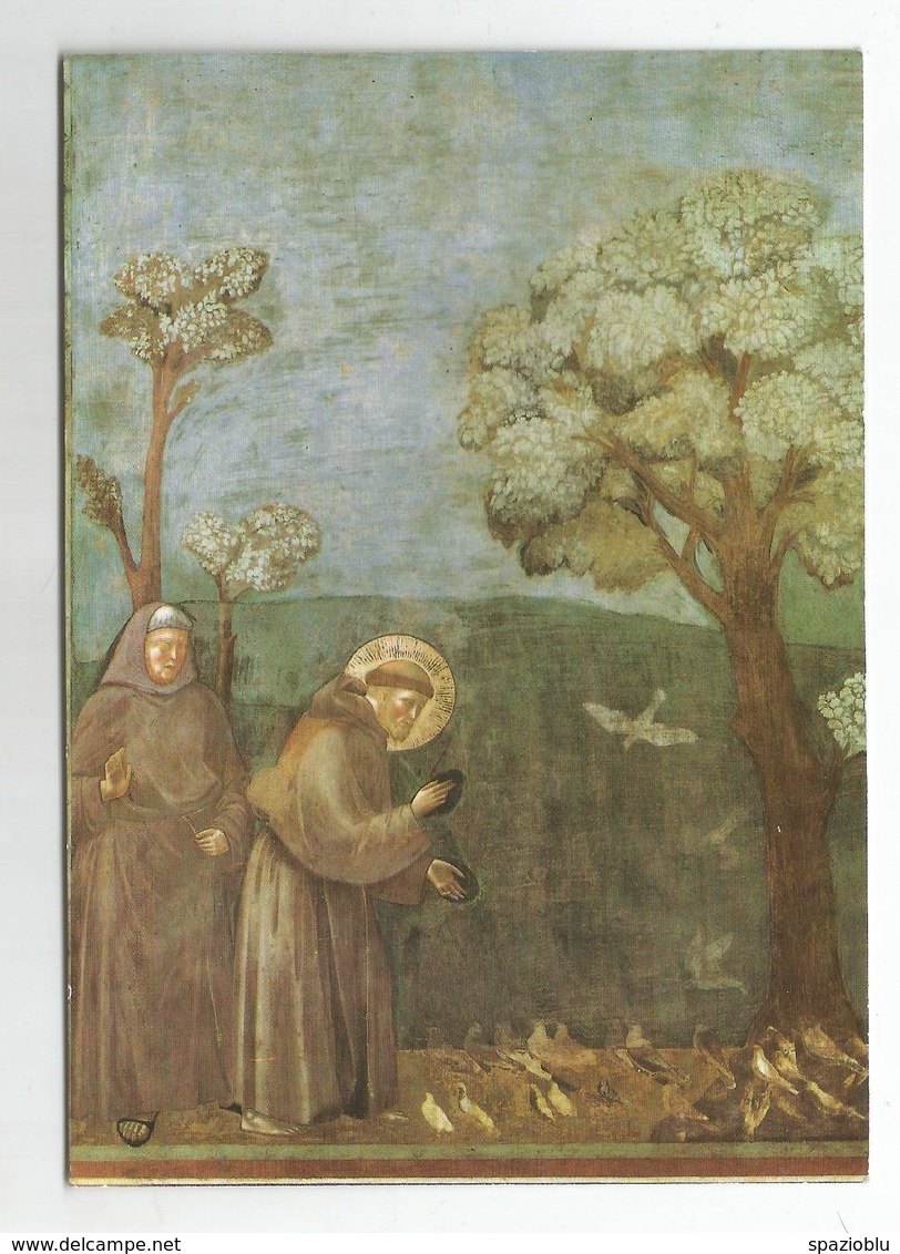1969, Assisi - Basilica Di San Francesco - Chiesa Suoeriore S.Francesco Predica Agli Uccelli. (Giotto). - Chiese E Cattedrali