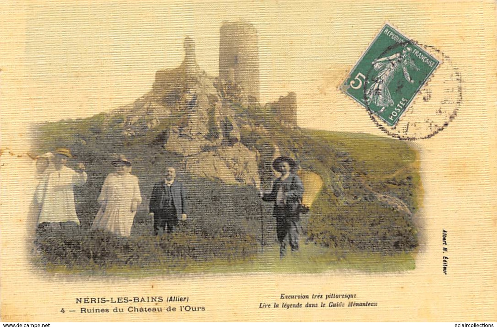 Néris Les Bains        03      Ruines Du Château De L'Ours      (voir Scan) - Neris Les Bains