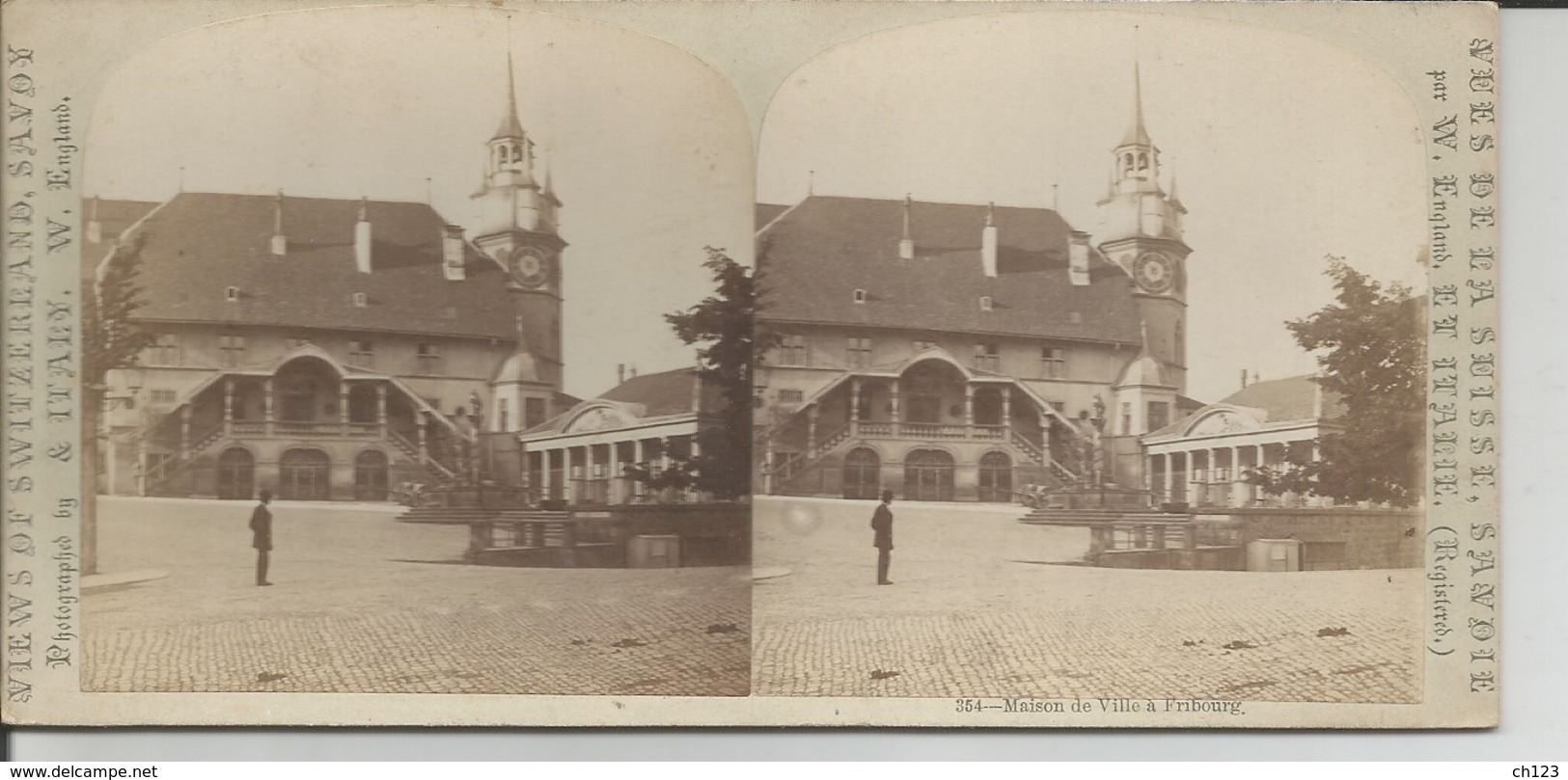 Photo Stéréo : FRIBOURG Allemagne Maison De Ville - Stereoscopic