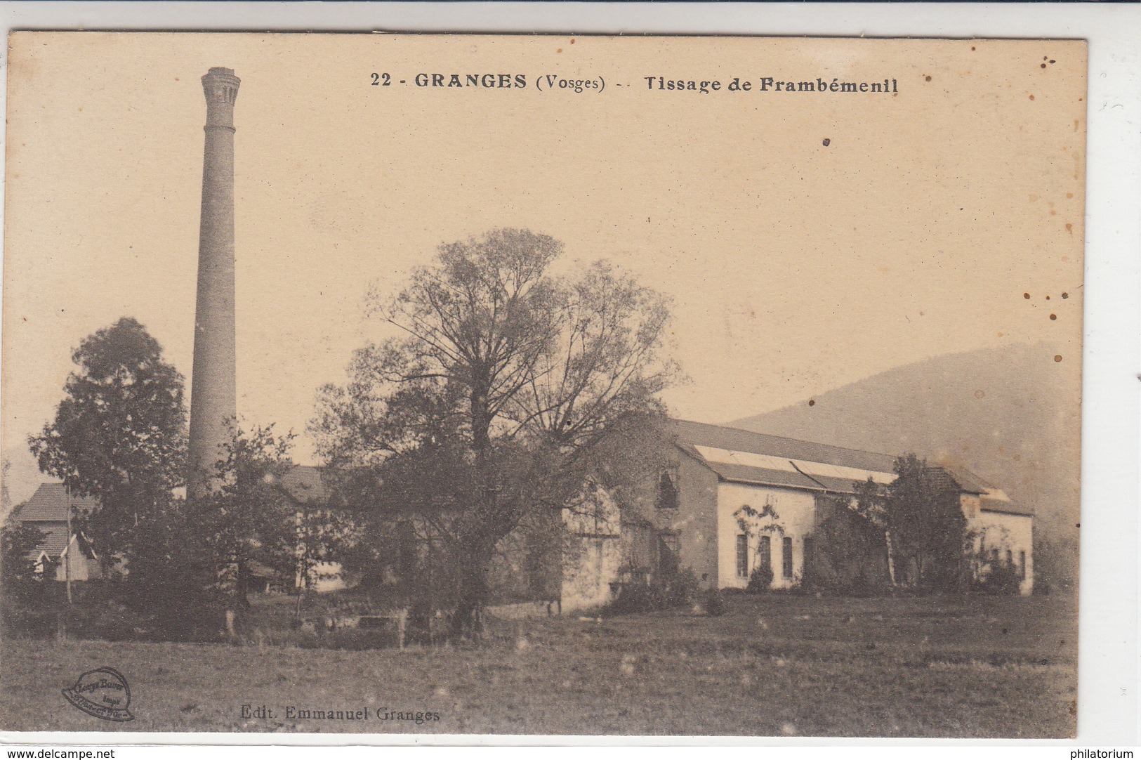 88 GRANGES  Tissage De Frambémenil - Granges Sur Vologne