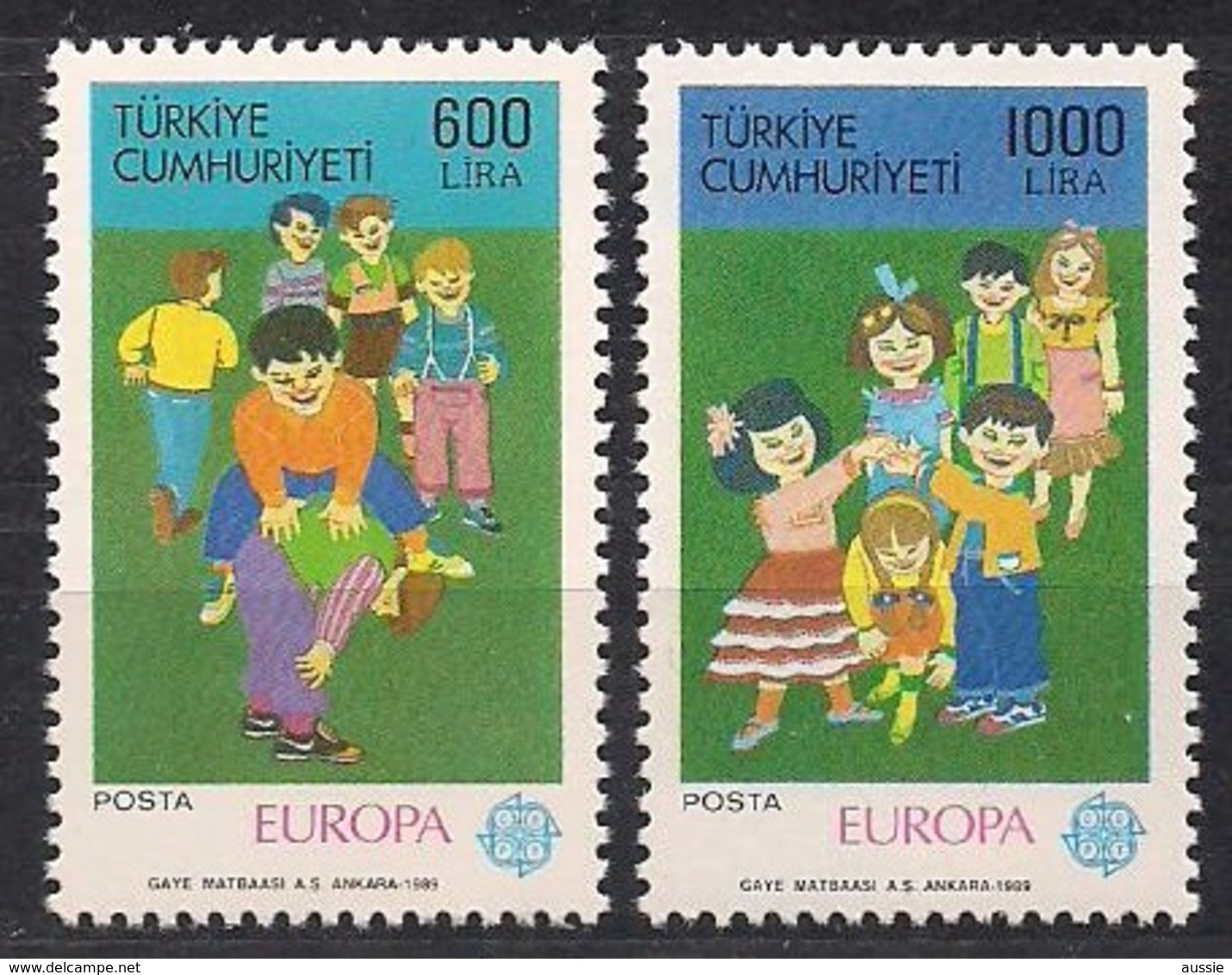 Turquie Türkei Turkije Cept 1989 Yvertn° 2602-2603 *** MNH Cote 10 Euro Europa - 1989