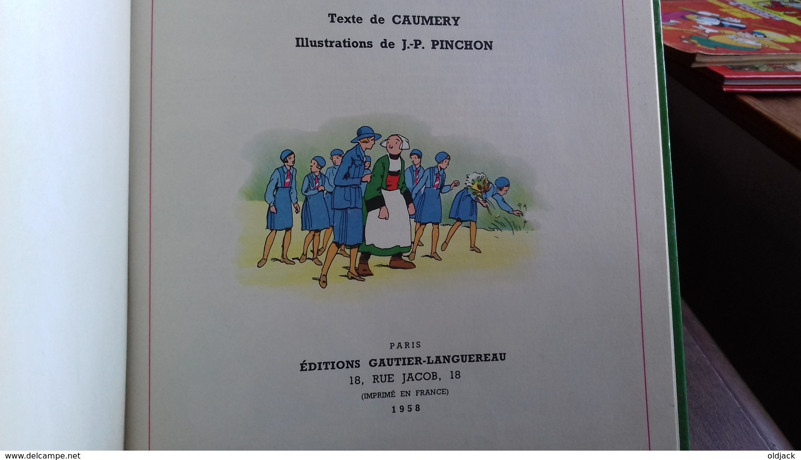 BECASSINE FAIT DU SCOUTISME. BD CARTONNEE réedition de 1958 (col8a)