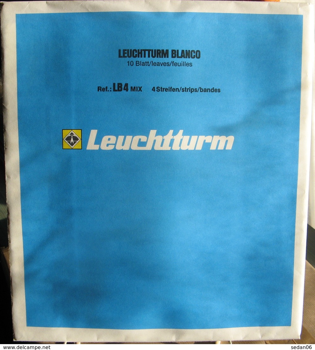 Leuchtturm - Feuilles BLANCO LB 4 MIX (1 Poche + 3 Bandes) (1) - For Stockbook