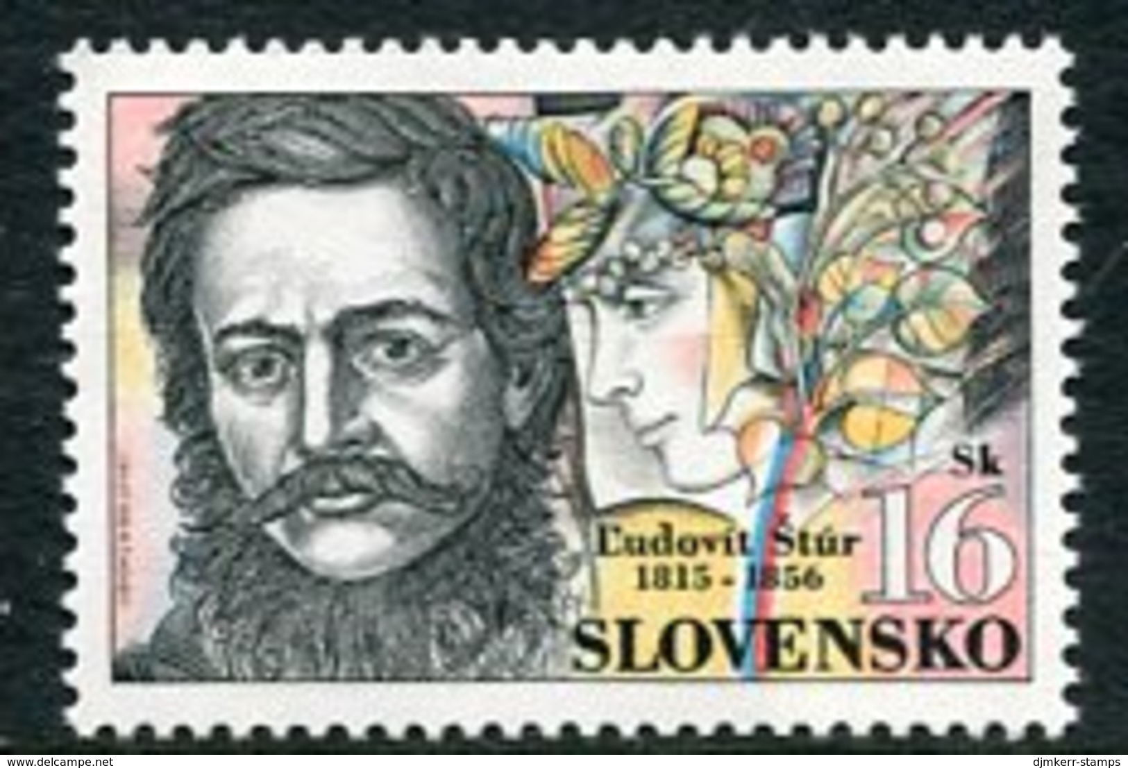 SLOVAKIA 1995 Ludovit Stur Single Ex Block MNH / **.  Michel 225 - Nuevos