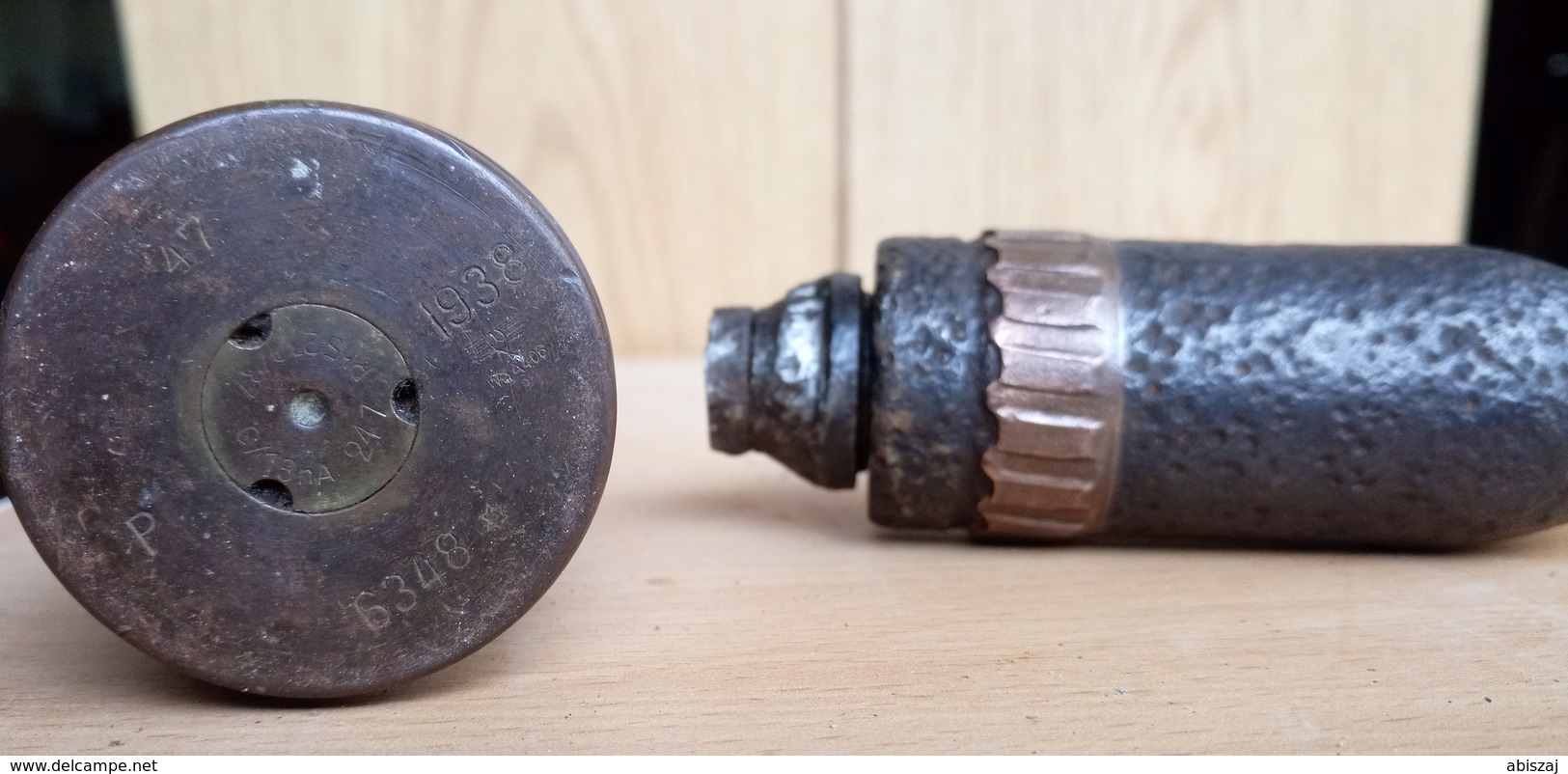 WWII 3,7cm German OBUS Projektil GRENADE Neutralisé - Armes Neutralisées