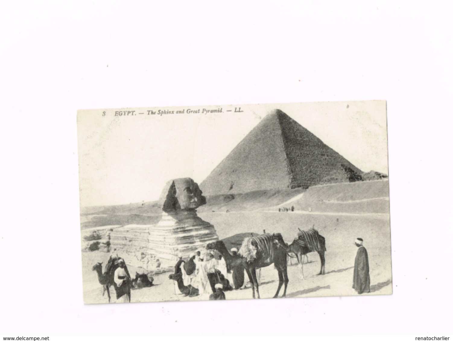 The Sphinx And Great Pyramid. - Sphynx