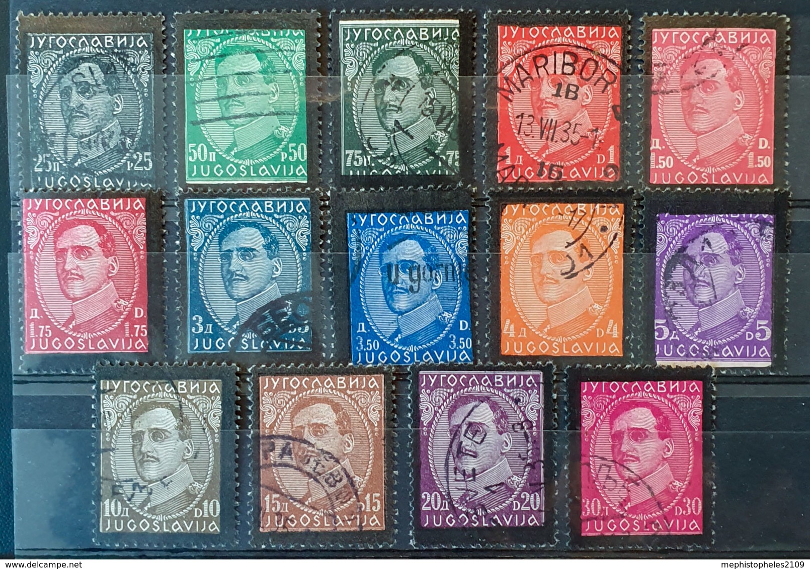 YUGOSLAVIA 1934 - Canceled - Sc# 102-115 - Complete Set! - Gebraucht