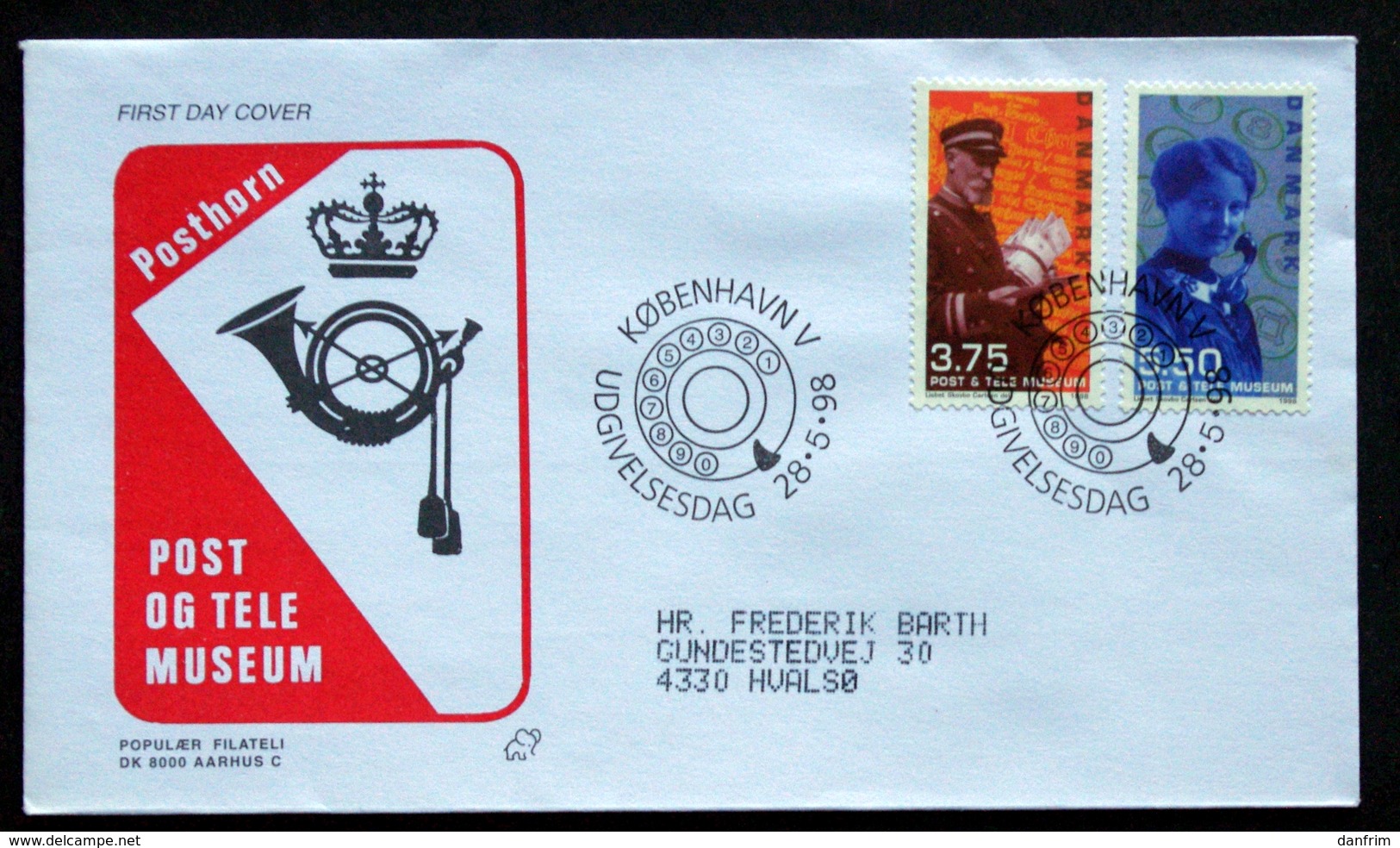 Denmark  1998  Communication Museum Telegraph Telephone Uniform    MiNr.1182- 85   FDC ( Lot  Ks ) - FDC