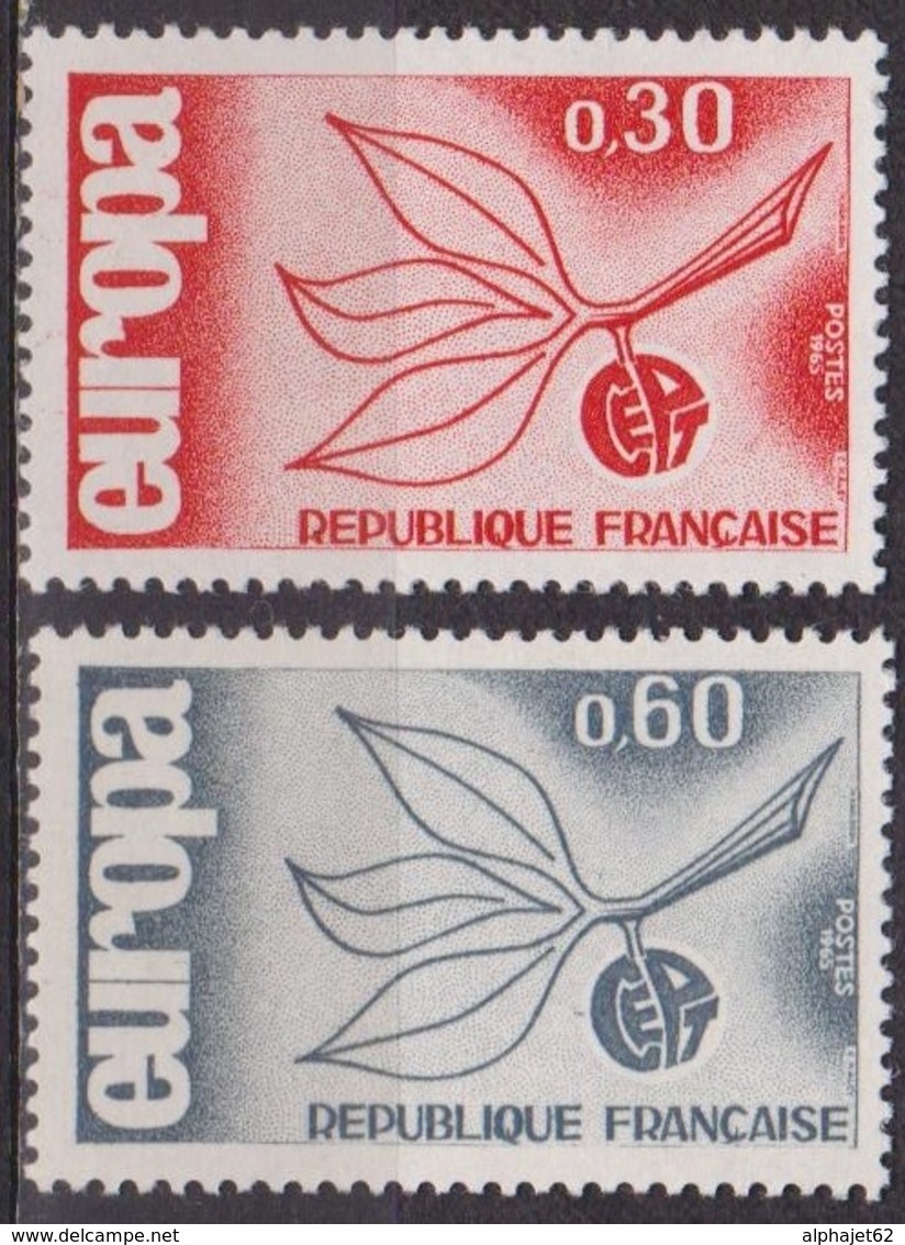 Branche Avec Feuilles Et Fruit - FRANCE - Europa - N° 1455-1456 ** - 1965 - Neufs