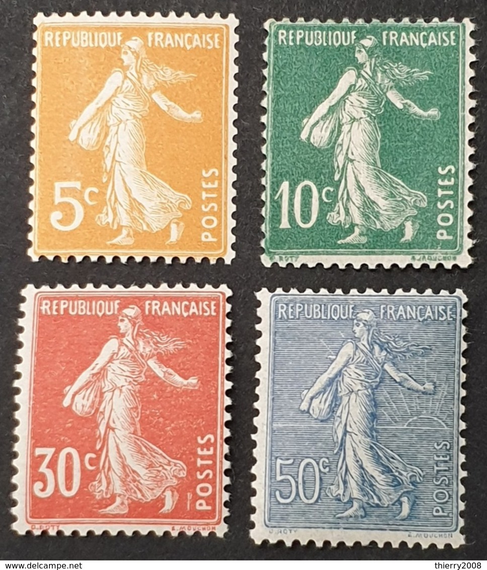 Semeuse N° 158 à 161  Neuf ** Gomme D'Origine  TTB - Unused Stamps