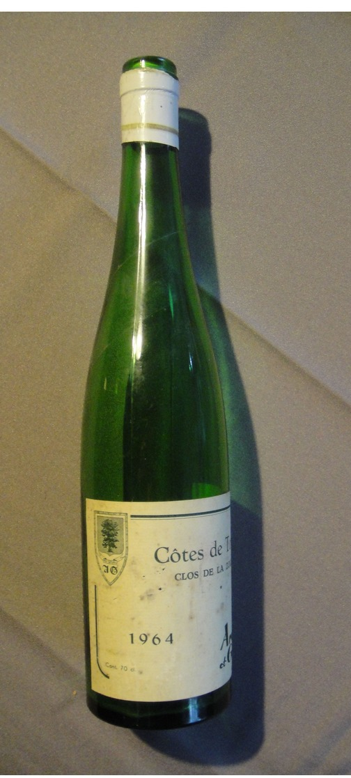 Torgny Vidange  De Vin Côtes De Torgny  Clos De La Zolette 1964 Ardenne Et Gaume ASBL - Vin