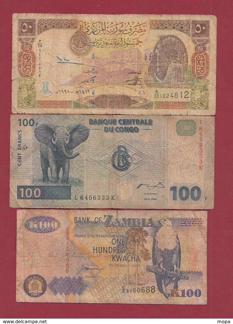 Autres-Afrique  3 Billets Dans L 'état Lot N °10  (130) - Autres - Afrique