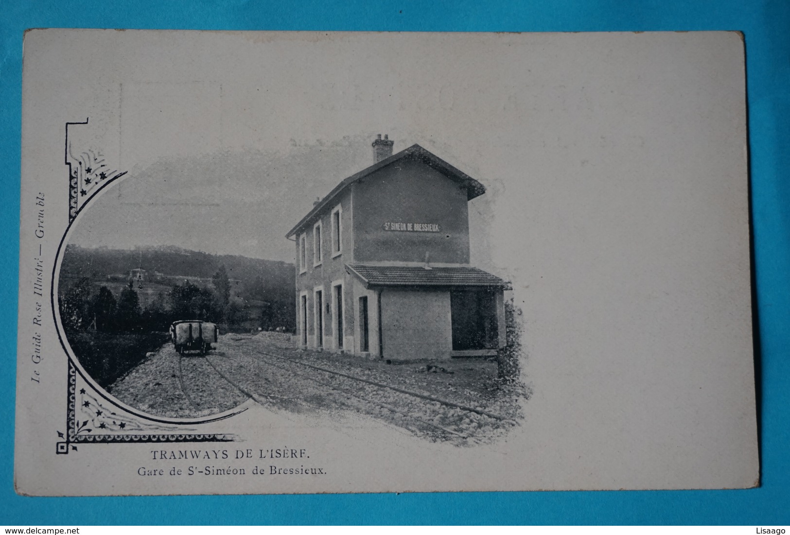 CPA 38 SAINT SIMEON DE BRESSIEUX RARE PRÉCURSEUR AVANT 1905 Série TRAMWAYS DE L’ISÈRE Canton BIÈVRE - Sonstige & Ohne Zuordnung