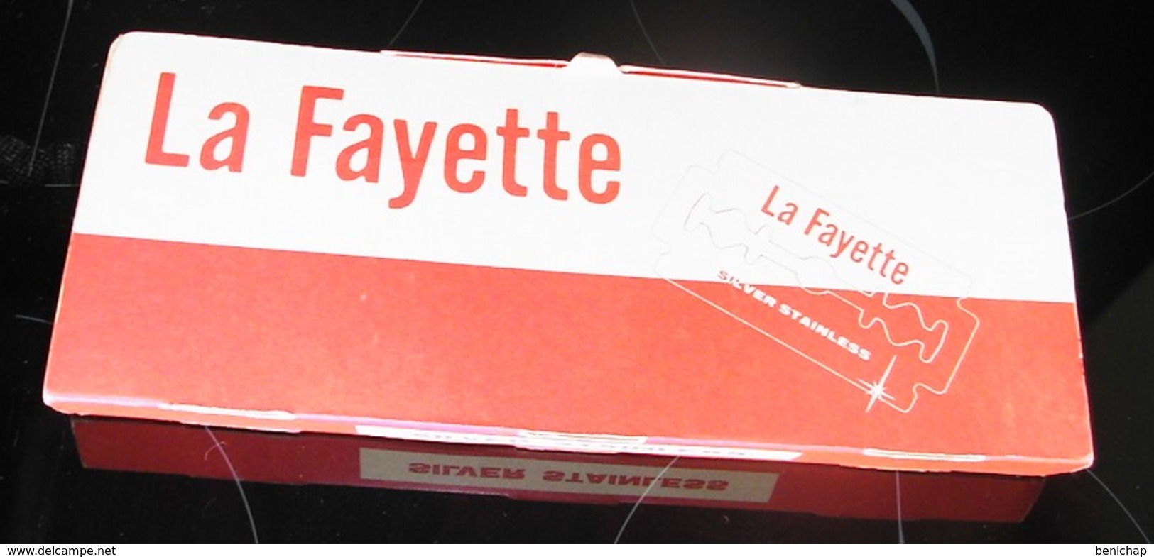 La Fayette - Silver Stainless - Présentoir Carton Complet - 20 Paquets Scellés De Lames De Rasoir. - Scheermesjes