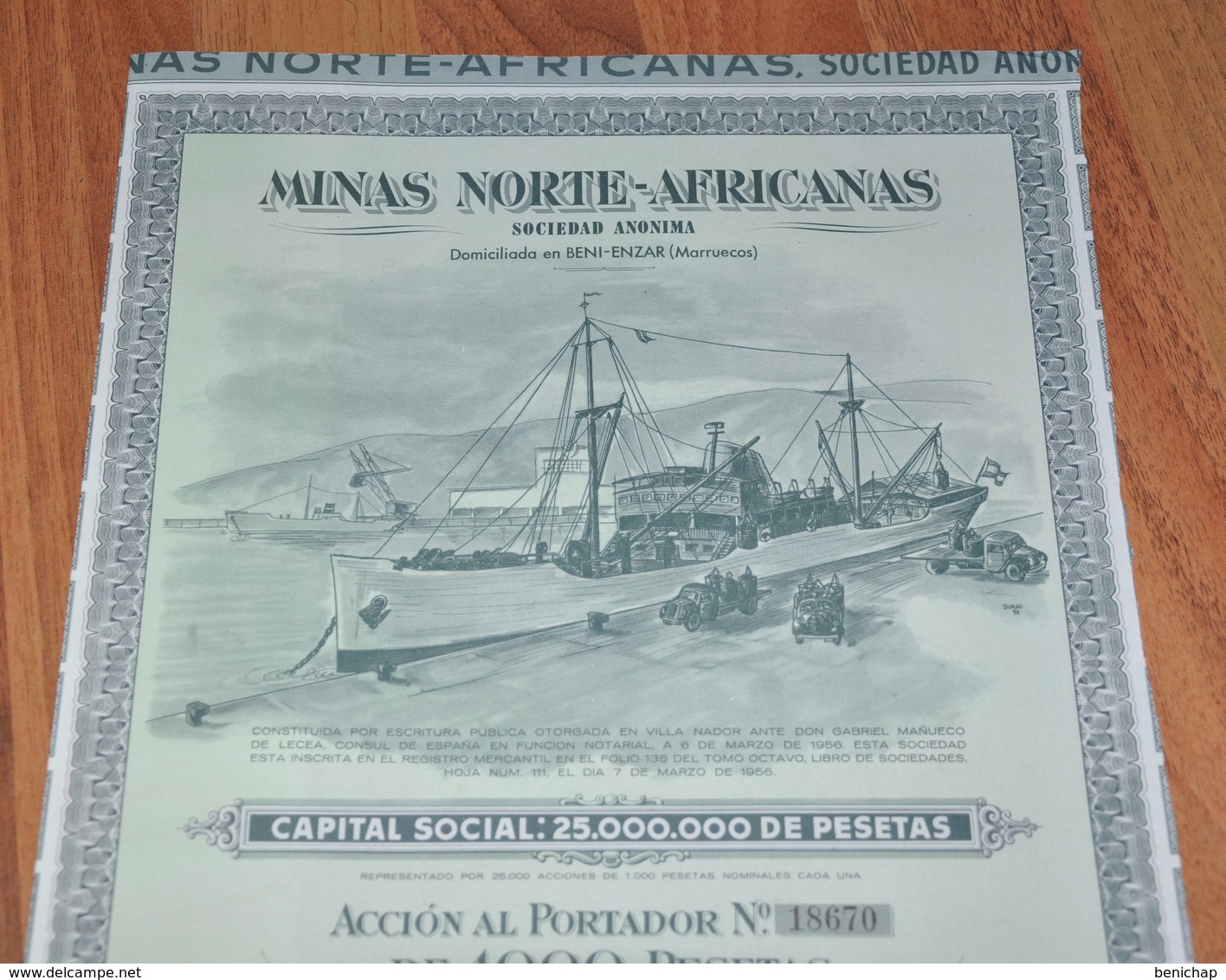 Minas Norte-Africanas - Beni-Enzar (Marruecos) 1956. - Mines